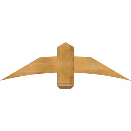 Ekena Millwork Bellingham Rough Sawn Timber Gable Bracket, Western Red Cedar, 48"W x 14"H x 2"D x 6"F, 7/12 Pitch GBW048X14X0206BEL00RWR